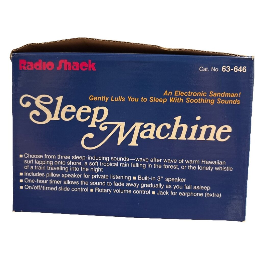 Radio Shack Sleep Machine Micronta Model 63-646 W/ Mini Attachment Tested Works - Picture 3 of 3